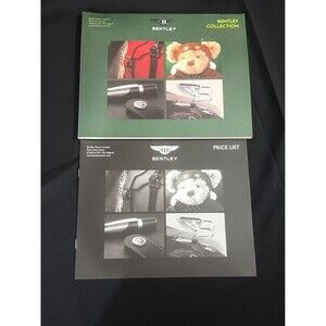 Bently Motors Collection Book Vintage With Price List Insert READ